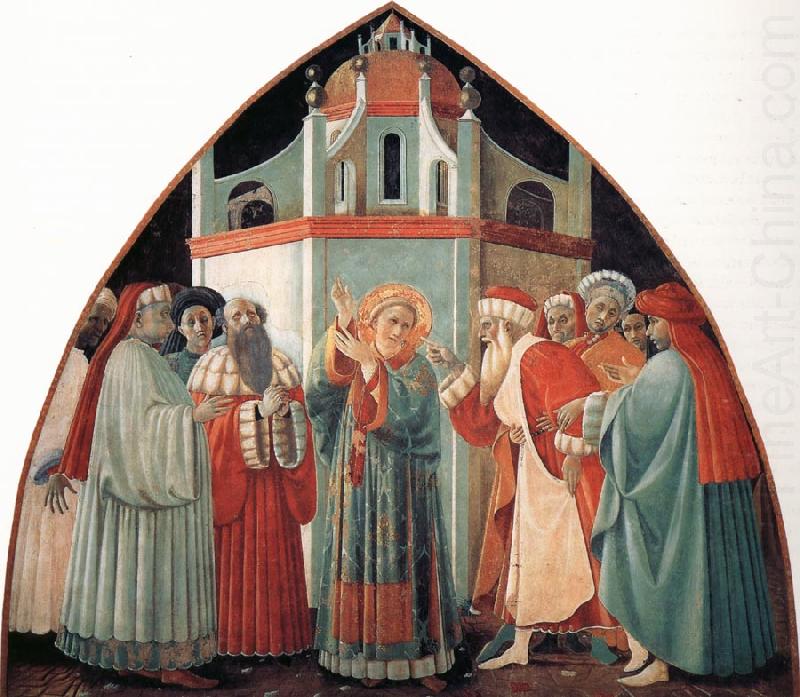 The Prato Master,St Stephen Preaching to the Pharisees, Fra Filippo Lippi